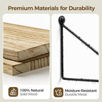 Afuly Floating Wall Shelves Rustic Wall Mounted Hanging Shelf Farmhouse Wall - Image 7
