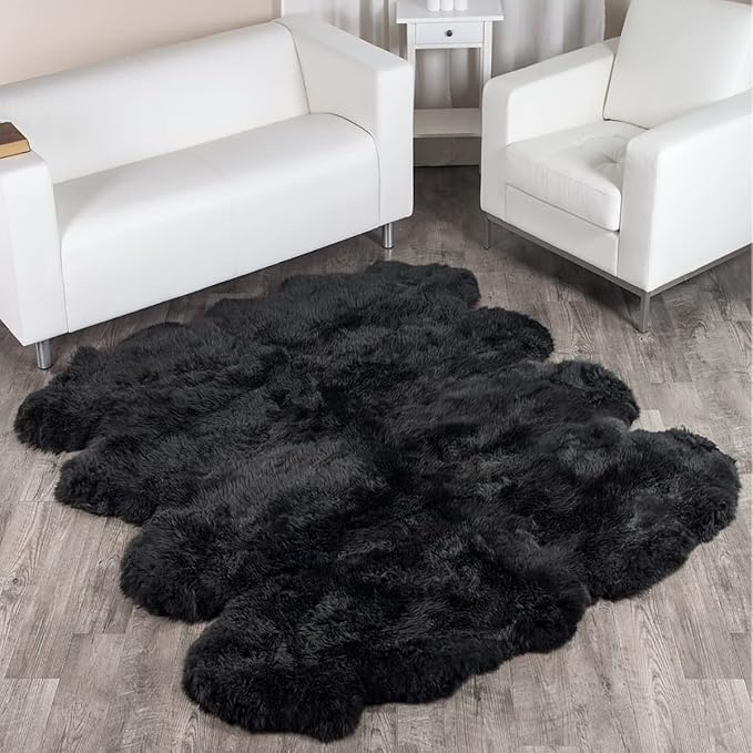 HUAHOO Premium Genuine Sheepskin Rug Real Australia Sheepskin Natural Luxury - Image 5