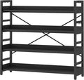 HCHQHS Bookshelf, Adjustable Industrial Bookcase, Vertical Tall Book Shelf by HCHQHS