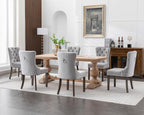 KCC Velvet Dining Chairs Set of 2, Upholstered High-end Tufted Dining Room Chair - Image 10