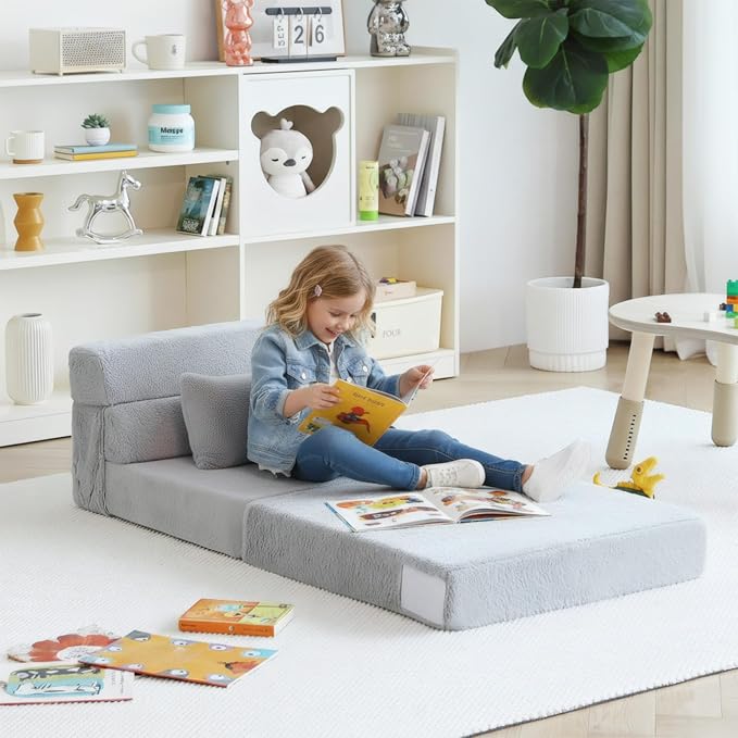 Tiita Convertible Folding Kids Sofa Bed - Image 9