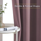 NICETOWN Blackout Curtains 72 inches Long 2 Panels Set - Image 5