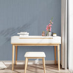 Grasscloth Peel and Stick Wallpaper Grey Blue 15.74" X 118.11" Fabric Textured - Image 4