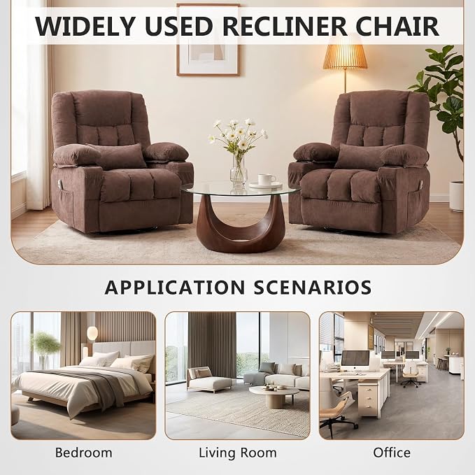 Swivel Rocker Recliner Chair - Image 7
