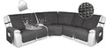 HDCAXKJ 100% Waterproof Reclining Sectional Couch Covers L Shape Recliner Sofa by HDCAXKJ