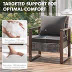 MIULEE Dark Grey Outdoor Seat Cushion 22x24 Inch Waterproof & 3 Year Fade - Image 6