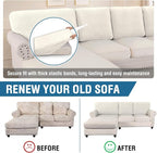 H.VERSAILTEX Backrest Cushion Covers Sectional Couch Back Cushion Covers - Image 5