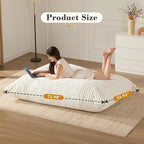 3-in-1 Giant Bean Bag Chair for Adults & Kids, Convertible Floor Sofa to - Image 6