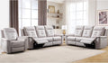 ANJ 3-Piece Faux Leather Power Recliner Sofa Set by ANJ
