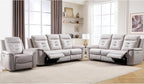 ANJ 3-Piece Faux Leather Power Recliner Sofa Set by ANJ