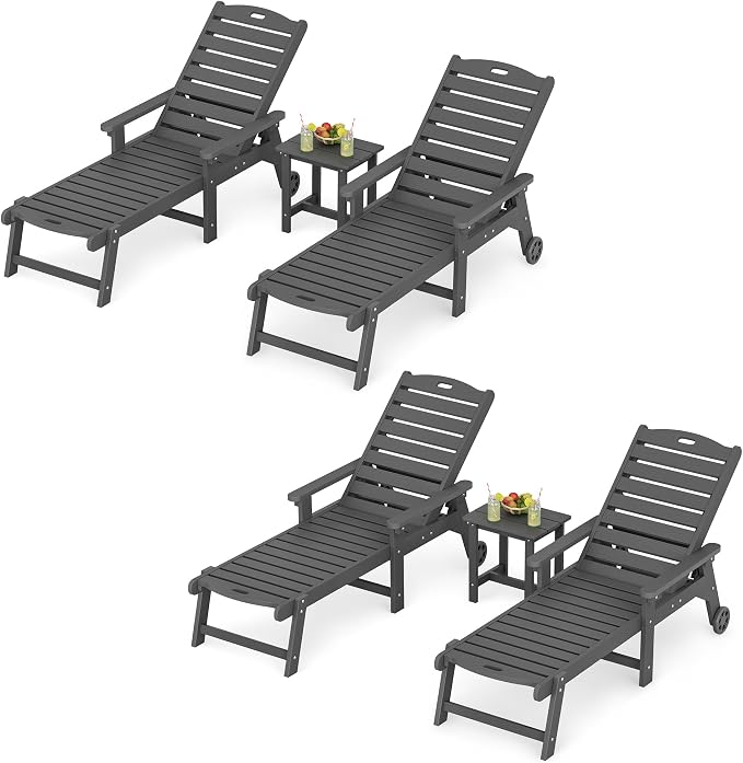 LUE BONA Outdoor Lounge Chair Set by LUEBONA