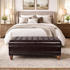 HomePop Deluxe Tufted Storage Bench - Image 2