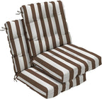 Outdoor Chair Cushions Set of 2, High Back Soft Seat Pad, Indoor Outside Use by zanwuhwyd