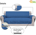 Easy-Going Reversible Couch Cover, 2 Cushion Sofa, Water Resistant Mat - Image 3