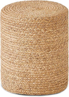 Wimarsbon Round Pouf Ottoman by Wimarsbon