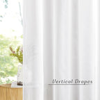 NICETOWN Airy Sheer Window Curtains 54 inch Length - Image 3