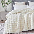60x80 Inches Ultra-Soft Fuzzy Faux Fur Plush Twin Size Blanket by Serenhom