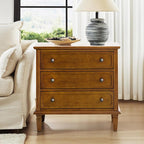 HULALA HOME 3 Drawer End Table by HULALAHOME