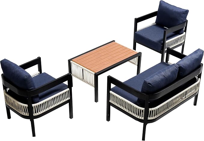4-Pieces Outdoor Patio Sofa Set - Image 6