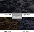 SERISSA 2x3 Fluffy Black Faux Sheepskin Shaggy Rug - Image 6