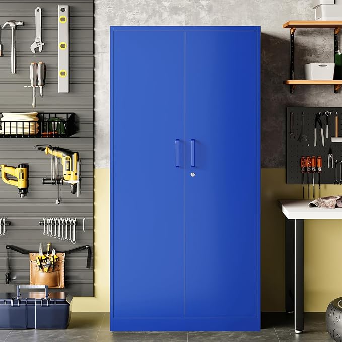 Metal Garage Storage Cabinet, Lockable Metal Cabinet - Image 6