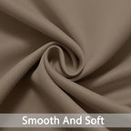 Yakamok Room Darkening Curtains 52x84 inch Length Khaki-Living Room | 2 panels - Image 6
