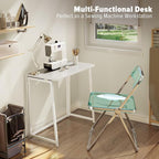 WOHOMO Folding Desk, 31.5" Small Desk - Image 6