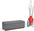 SIMPLIHOME Hamilton Storage Ottoman - Image 12
