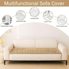 Couch Cover for Dogs, Washable Non Slip Plush Flannel Sofa Protector | Thick - Image 3
