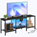 HOOBRO TV Stand with Charging Station to 55 Inches, LED Entertainment Center - Image 8