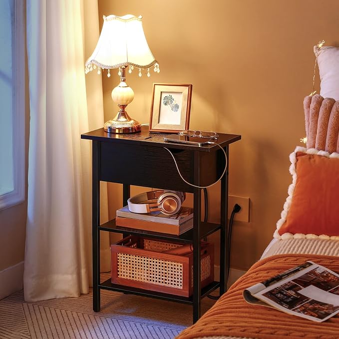 HOOBRO Side Table, Flip End Table - Image 4