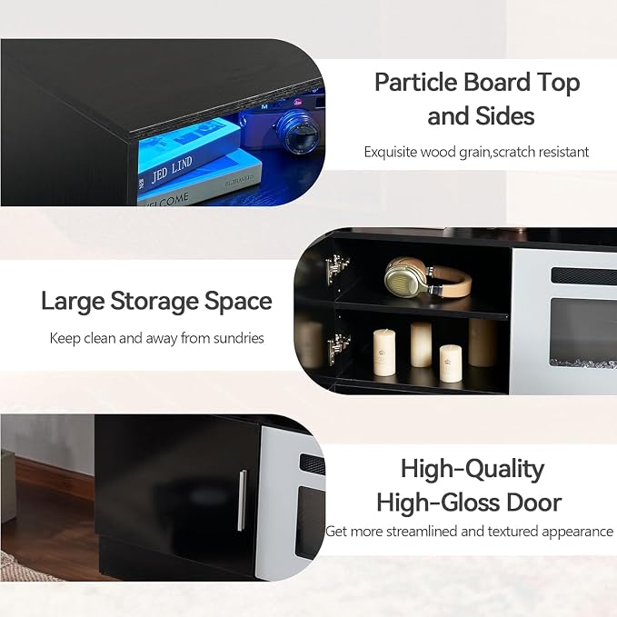 oneinmil 70" Fireplace TV Stand - Image 9
