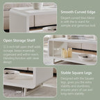 IFGET 48" Modern Coffee Table, 2-Tier Minimalist Center Table - Image 6