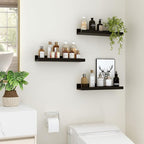Floating Shelves for Wall, 16 inch Wood Floating Shelves Set of 2, Picture - Image 4