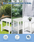 GarveeLife Poly Lumber Rocking Chair Outdoor Set of 4 - Image 6