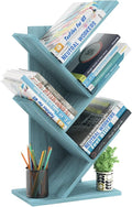 SHEEPAM 5 Tier Tree Book Shelf, Small Desktop Bookshelf by SHEEPAM