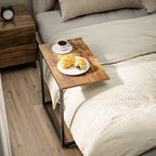 Pipishell C Shaped End Table 27 inches High, Side Table - Image 5