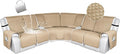 HDCAXKJ 100% Waterproof Reclining Sectional Couch Covers L Shape Recliner Sofa by HDCAXKJ