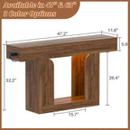 Homieasy Console Table, Farmhouse Wooden Sofa Table Behind Couch, Narrow - Image 2