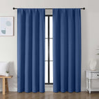 Simplebrand Ava Royal Blue Blackout Curtains by Simplebrand