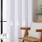 Simplebrand Ava Pure White Long 10ft Curtains - Image 7