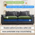 Oprisen 86" Modular Sectional Sofa, Comfy Cloud Couch Sectional Sofa - Image 3