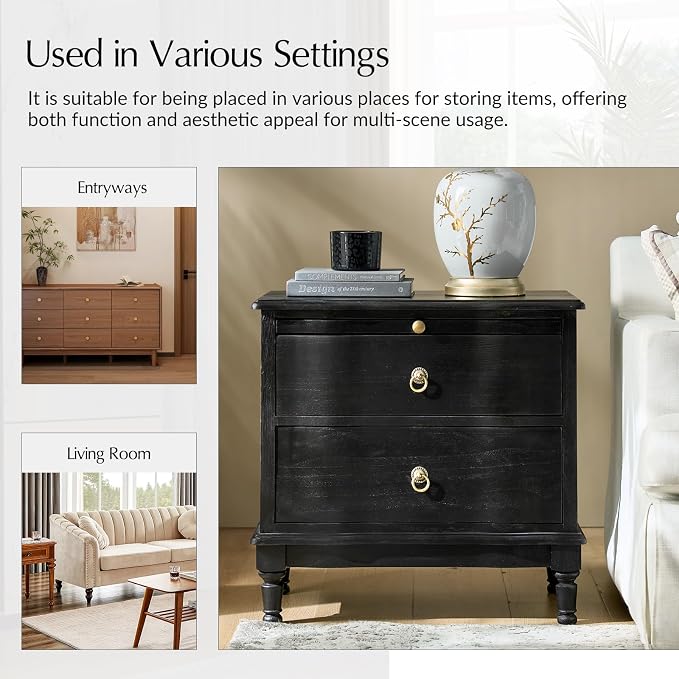 HULALA HOME Solid Wood Storage End Tables - Image 6