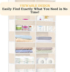 2 Pack Over The Door Organizer 6 Tiers, Extra Large Behind Door Storage of 12 - Image 4