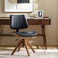 HULALA HOME Faux Leather Home Office Chair by HULALA+HOME