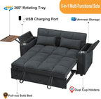 hansones ​66" Multi-Functional Pull-Out Sofa Bed - Image 3