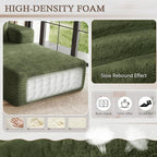 95" Cloud Sectional Couch with L-Shape Chaise, Modular Comfy Sofa Chaise Longue - Image 4