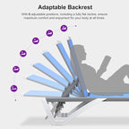 PURPLE LEAF Patio Chaise Lounge Chair Set Outside Aluminum Plastic Stackable - Image 9