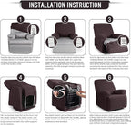 TAOCOCO Oversized Recliner Chair Covers, 1 Seater Streach Recliner Covers Soft - Image 6