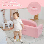Foryoomi Extra Wide Kids Couch, 2-in-1 Soft Toddler Couch - Image 6